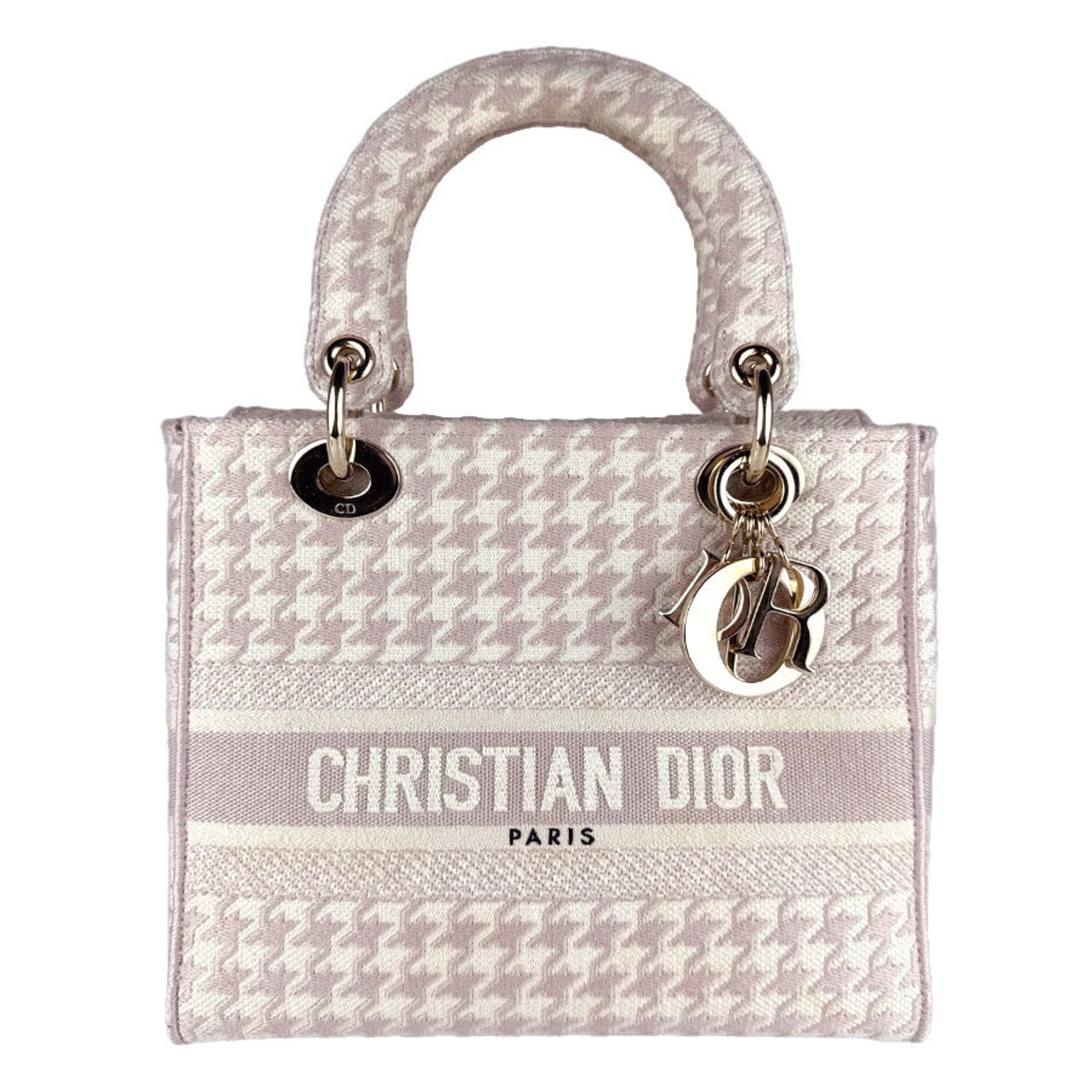 Christian Dior Canvas Shoulder Bag: Christian Dior Canvas Shoulder Bag A timeless piece from the iconic Christian Dior brand, this canvas shoulder bag boasts a classic design with clean lines and a chic ivory and pink color
