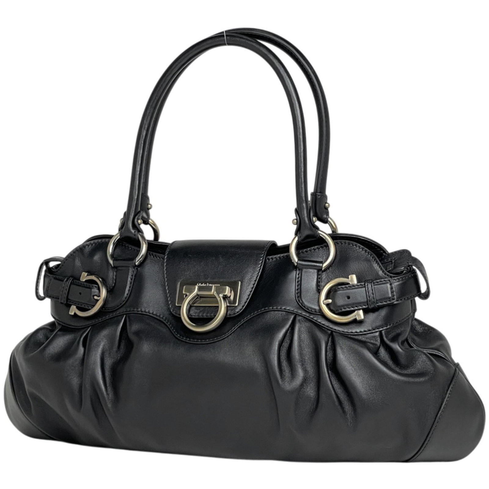 Salvatore Ferragamo Handbag, Shoulder Bag Leather (1 of 8)