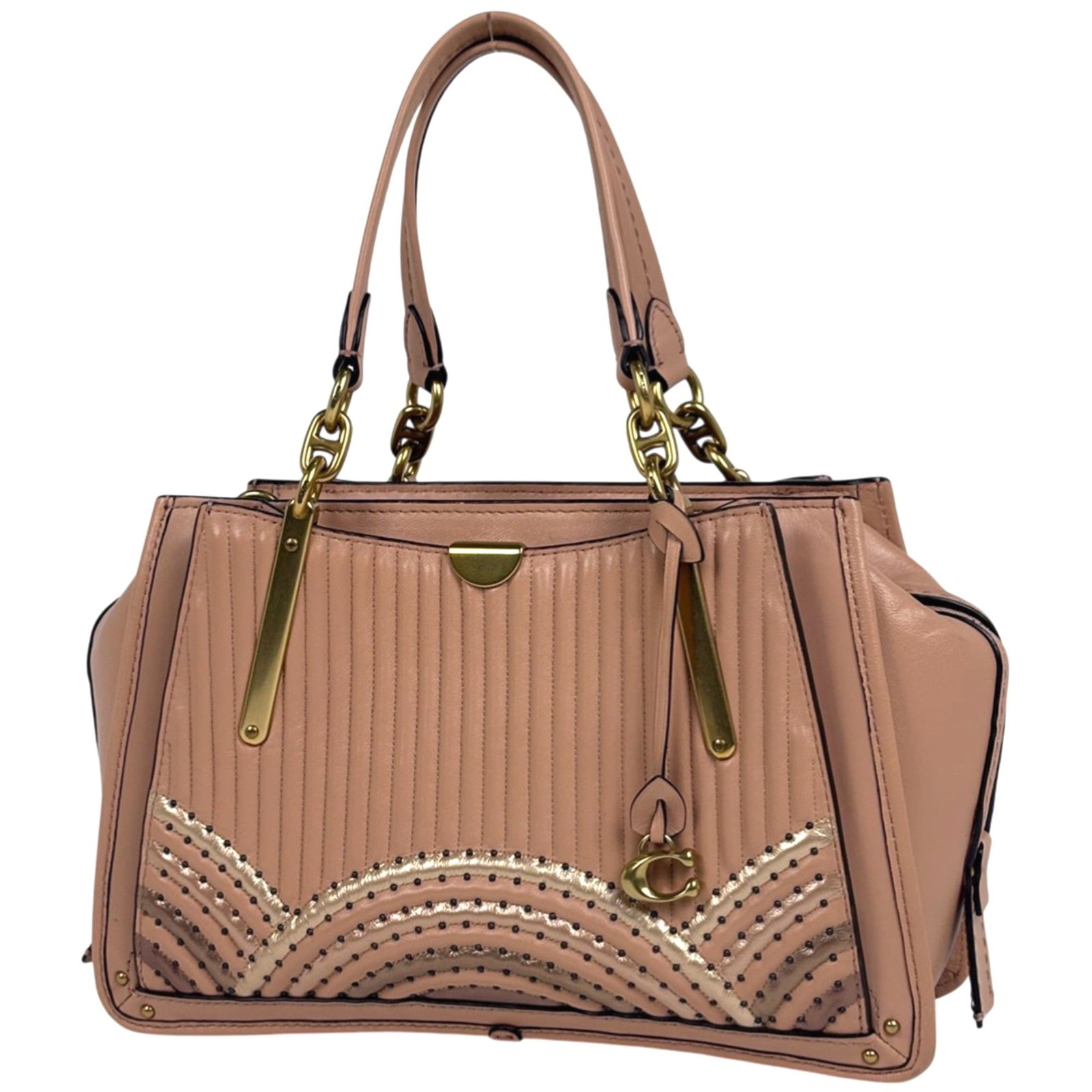 Coach leather handbag (1 of 7)