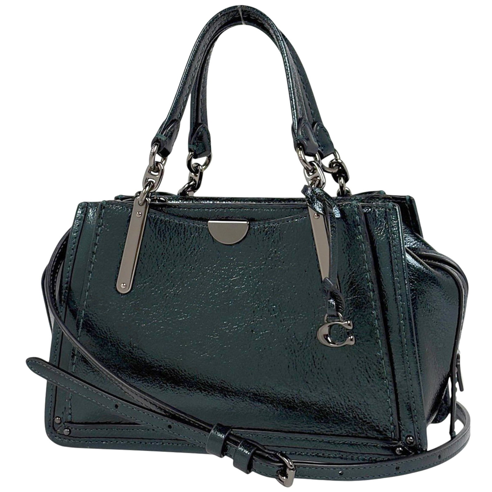 Coach leather shoulder bag. (1 of 6)