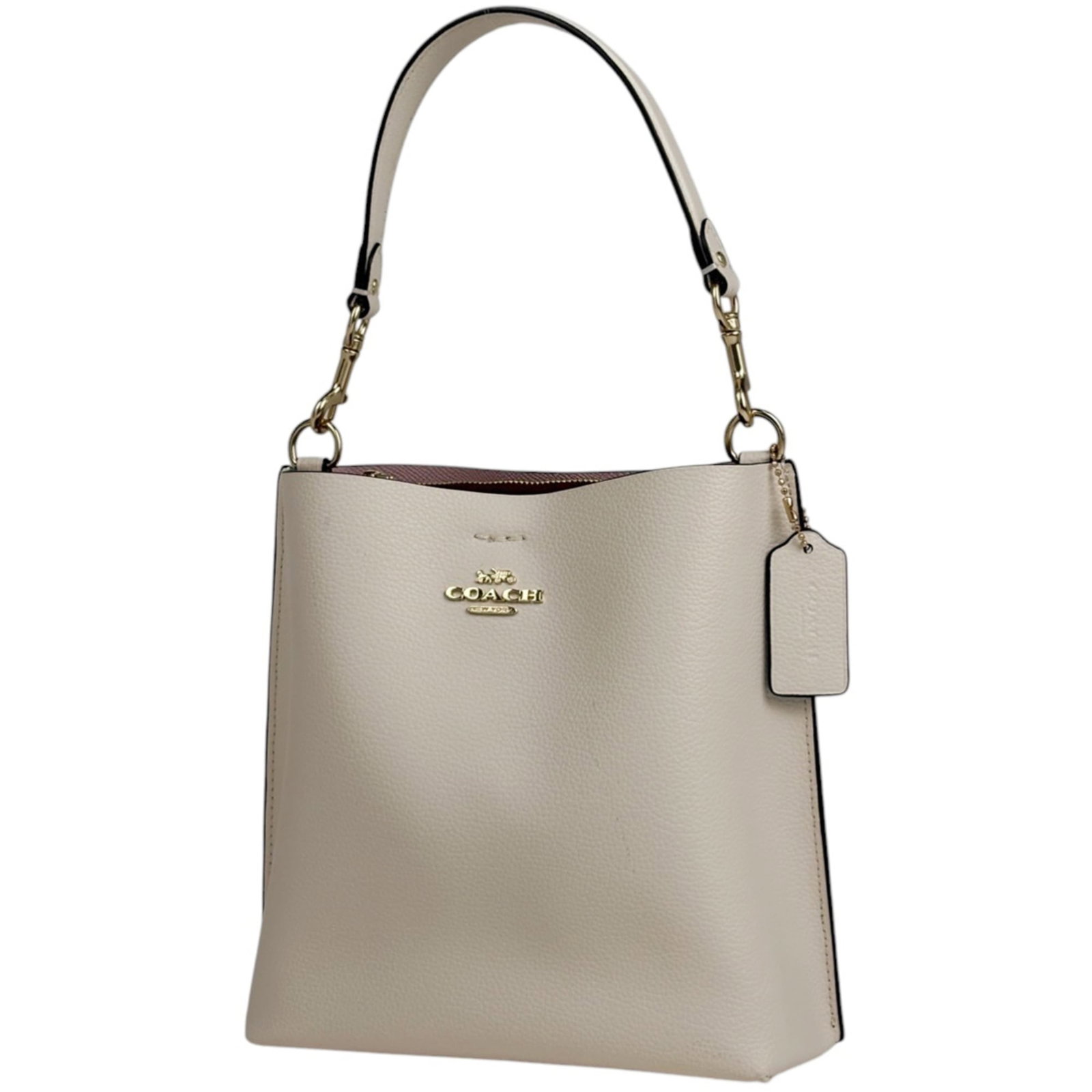 Coach leather shoulder bag. (1 of 11)