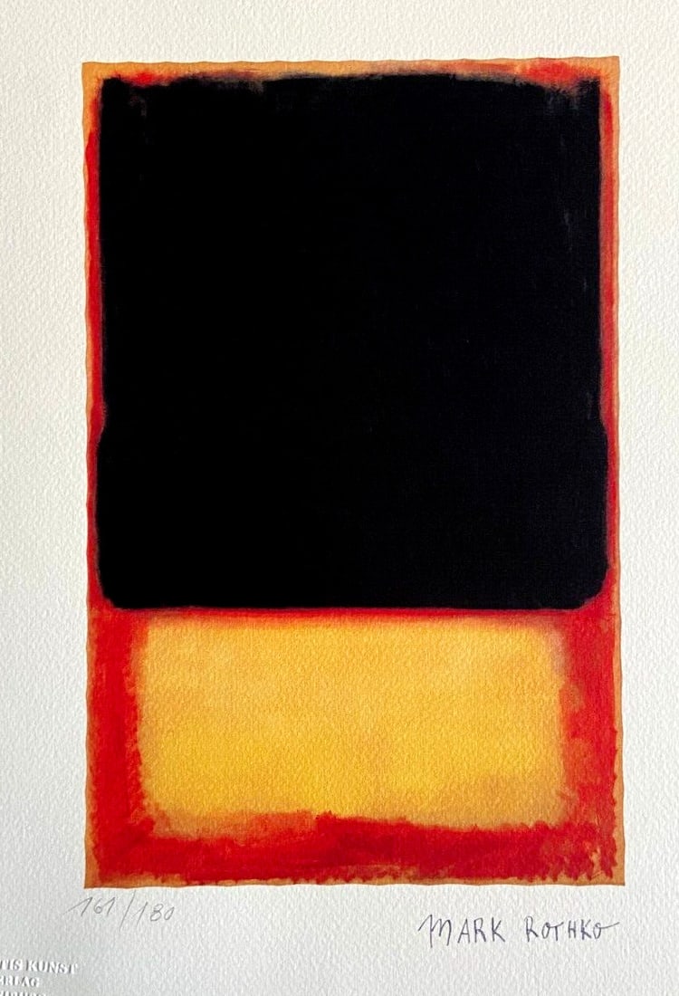 Mark Rothko Lithograph Op Numbered (1 of 9)