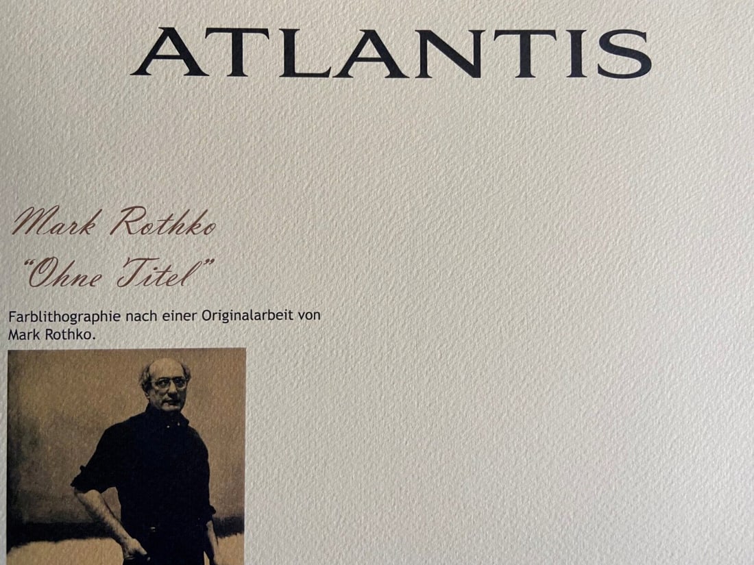 Mark Rothko Lithograph Op Numbered - 8