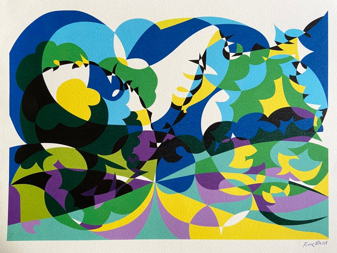 Giacomo Balla Lithograph 1968 Biennale Di Venezia Numerata A Mano Limitata: Giacomo Balla Lithograph 1968 Biennale Di Venezia Numerata A Mano Limitata Experience the essence of Futurism in Giacomo Balla's striking lithograph, "Rondoni flight", created specifically for the