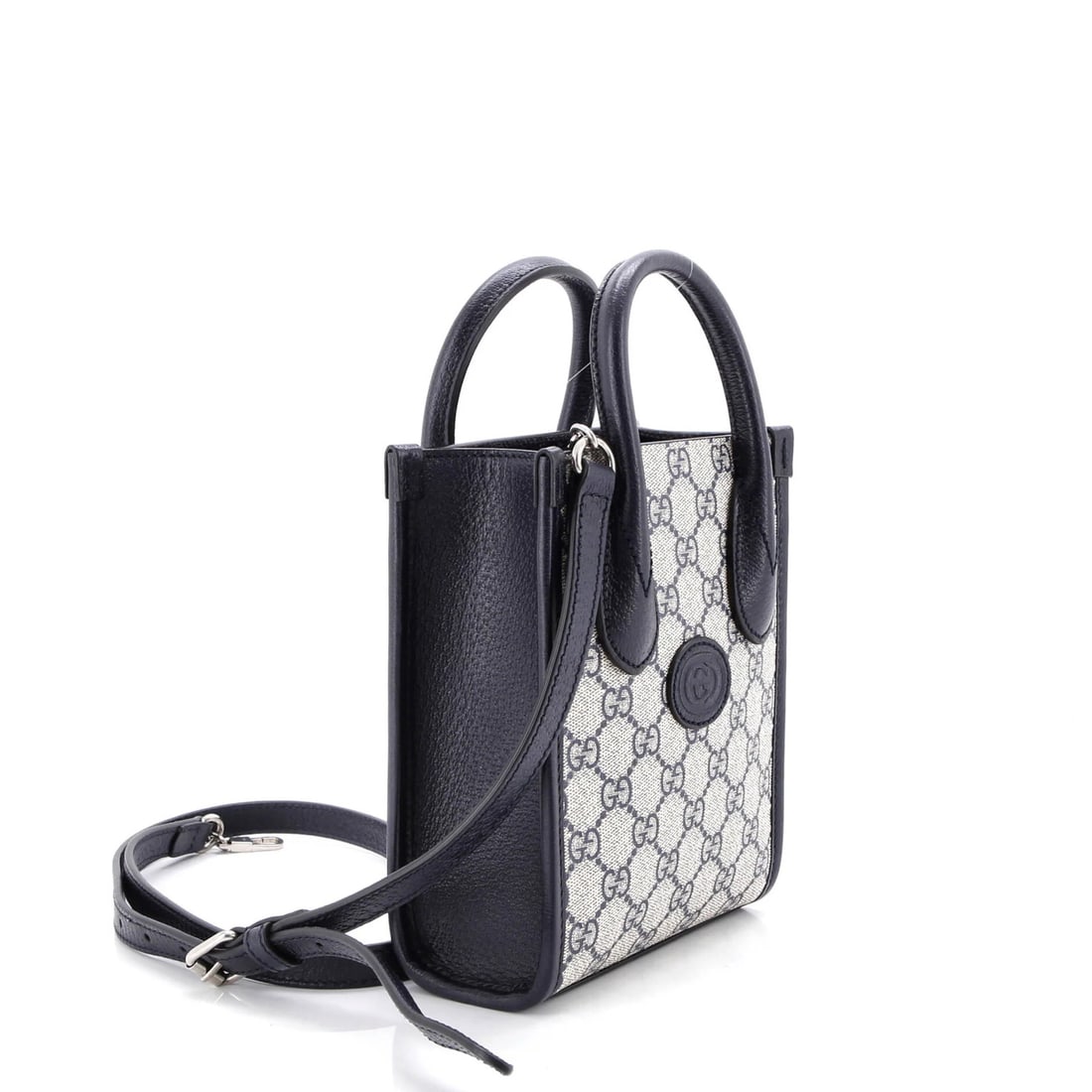 Gucci Coated Canvas Mini GG Patch Interlocking Tote - 2