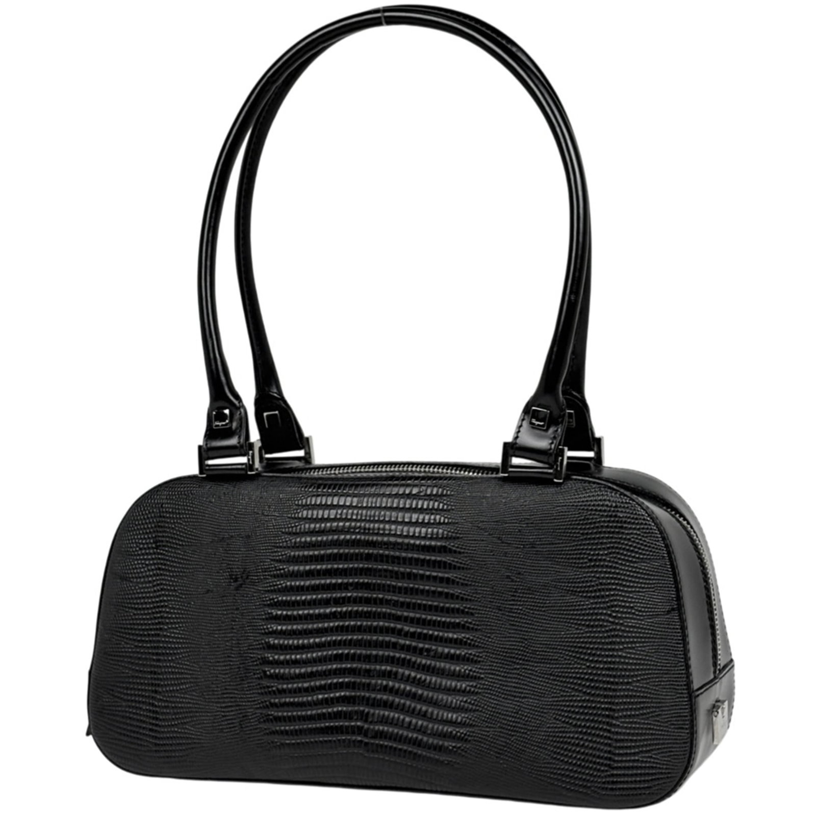 Salvatore Ferragamo Handbag, Shoulder Bag Leather: Salvatore Ferragamo Handbag, Shoulder Bag Leather A sleek and sophisticated Salvatore Ferragamo shoulder bag in rich black leather, perfect for adding a touch of luxury to any outfit. With its