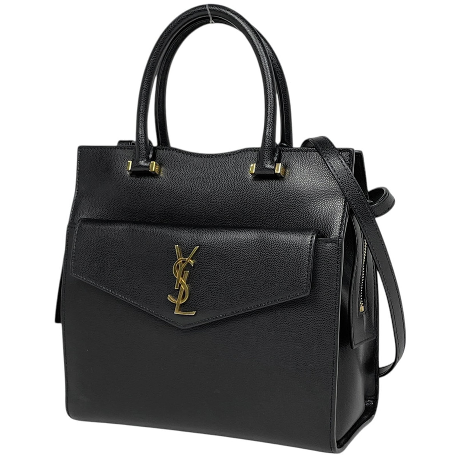 Leather Saint Laurent Shoulder Pouch Bag (1 of 8)