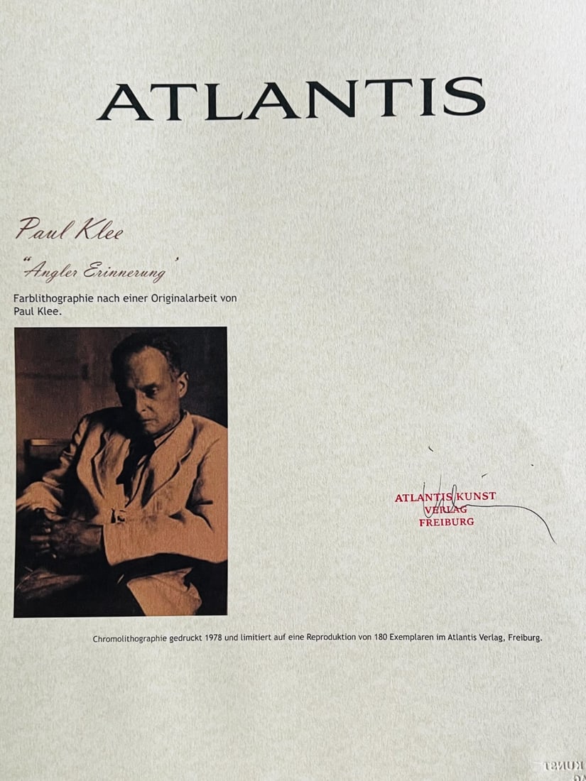 Paul Klee numbered lithograph - 7