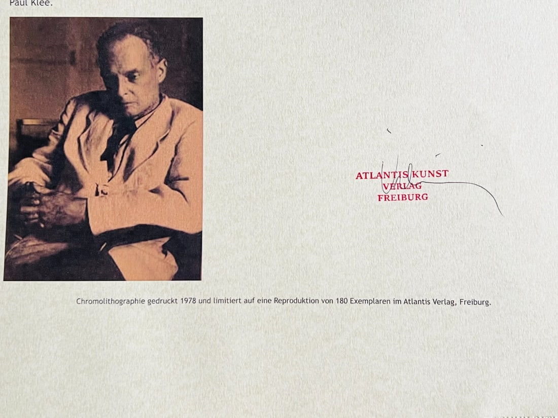 Paul Klee numbered lithograph - 9