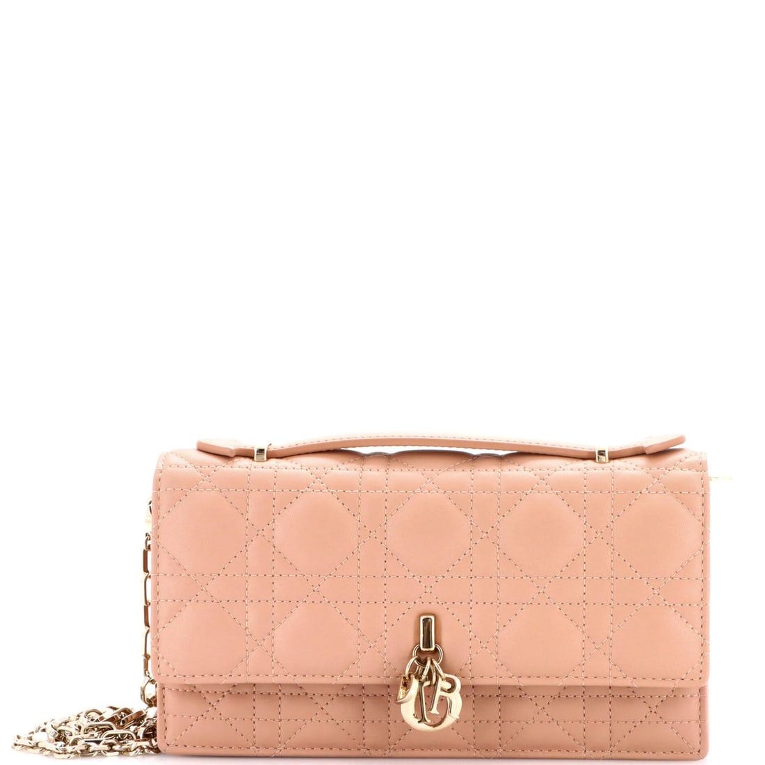 Christian Dior Mini Lambskin Quilt Cannage Flap Top Bag (1 of 6)