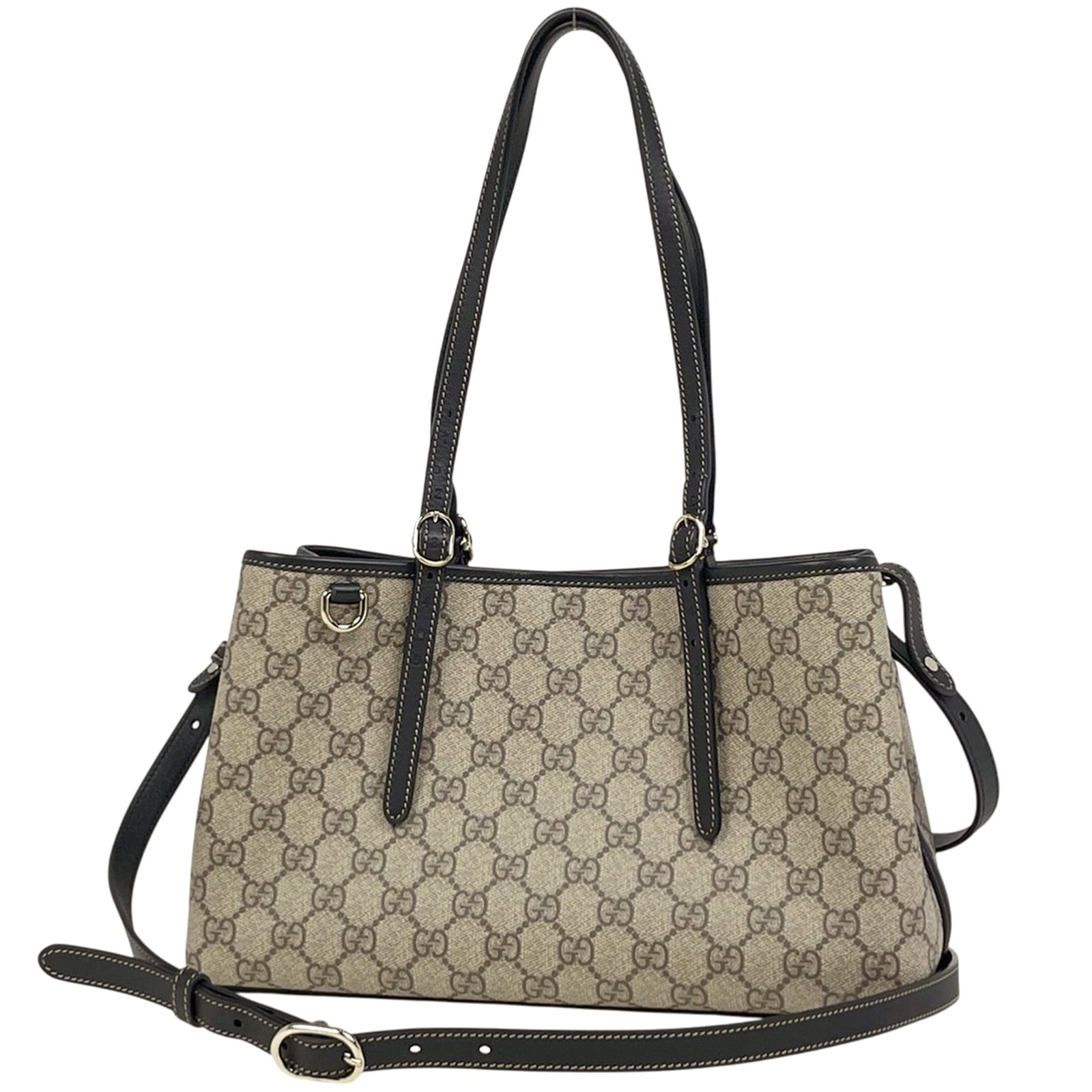 Gucci Leather Coated Canvas Shoulder Bag (1 of 10)
