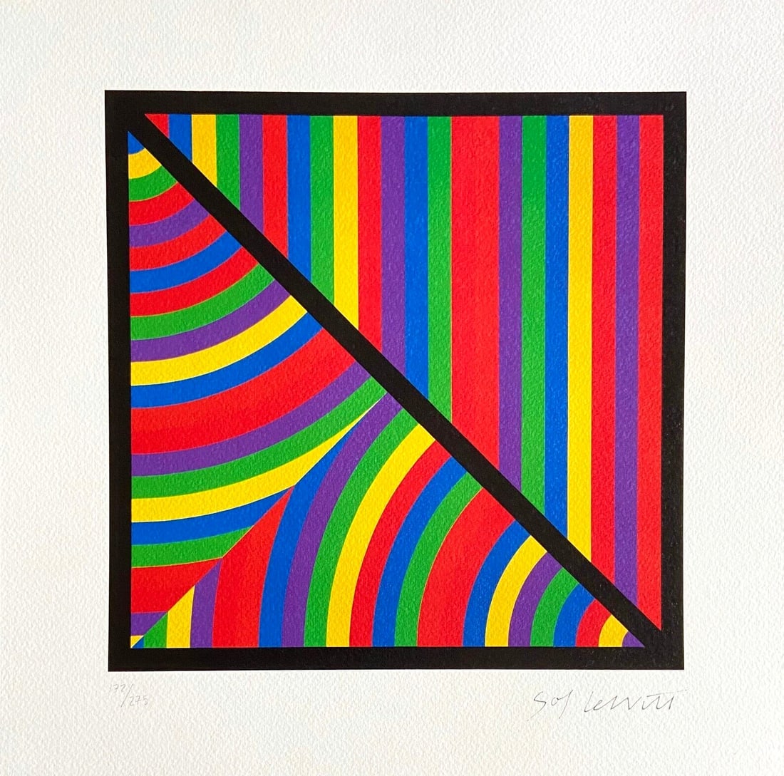 Sol Lewitt Lithograph Op Numbered (1 of 6)