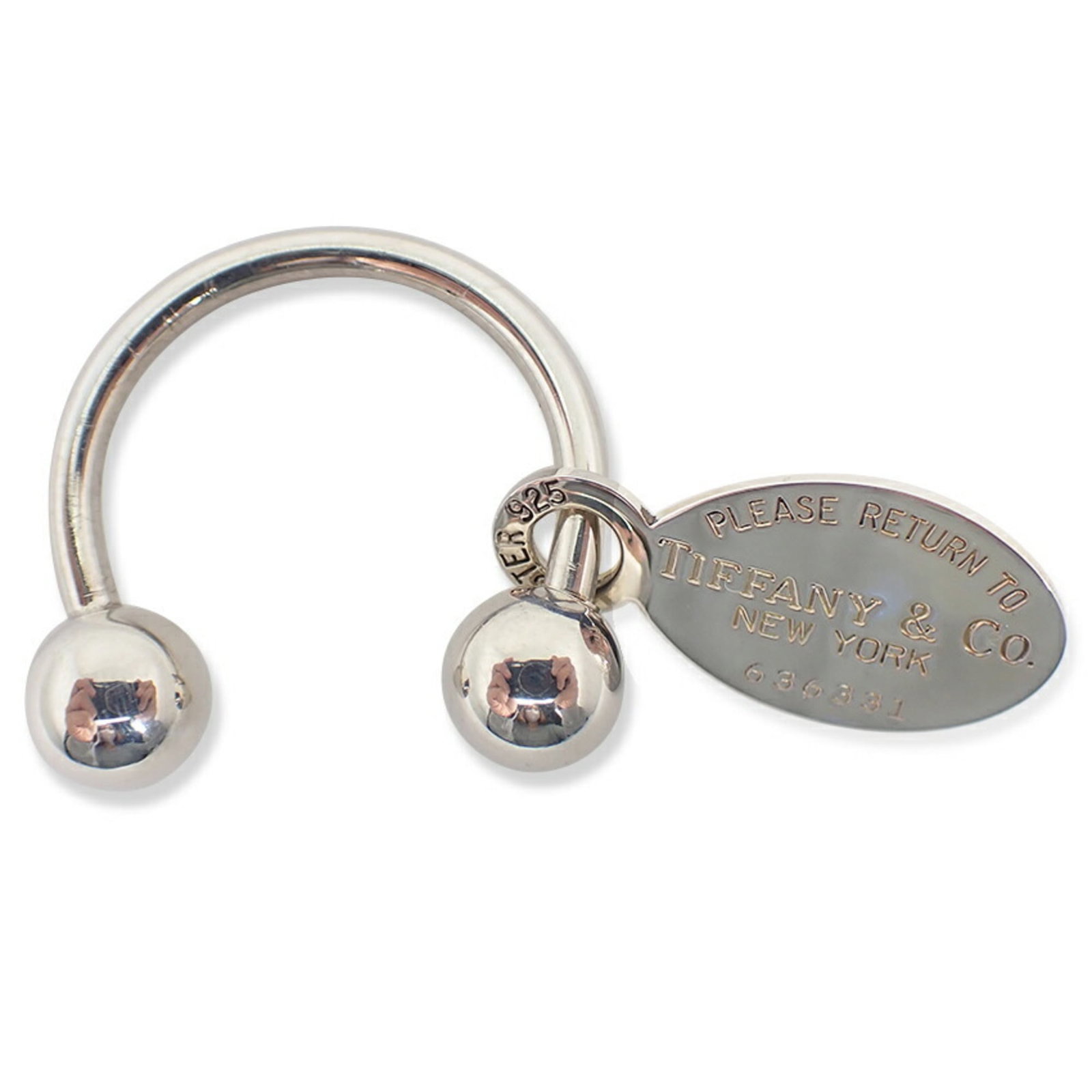 Tiffany sterling silver keyring (1 of 8)