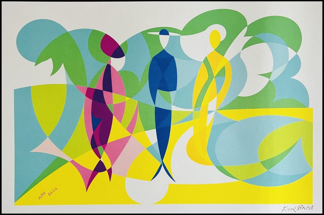 Giacomo Balla is a numbered lithograph from the biennale of 1968. (1 of 7)