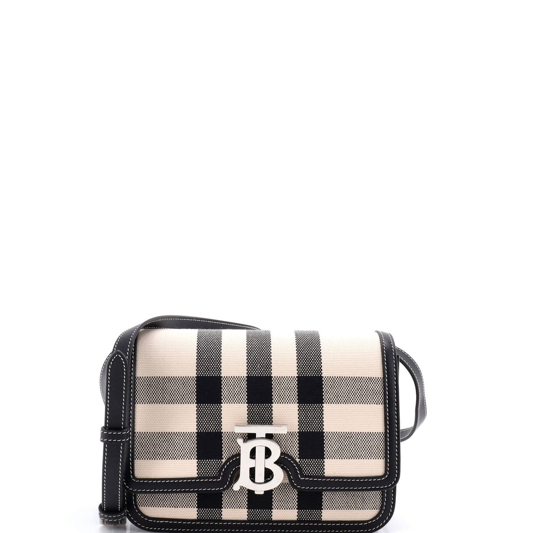 Burberry Canvas Small Check Flap Bag (1 of 5)