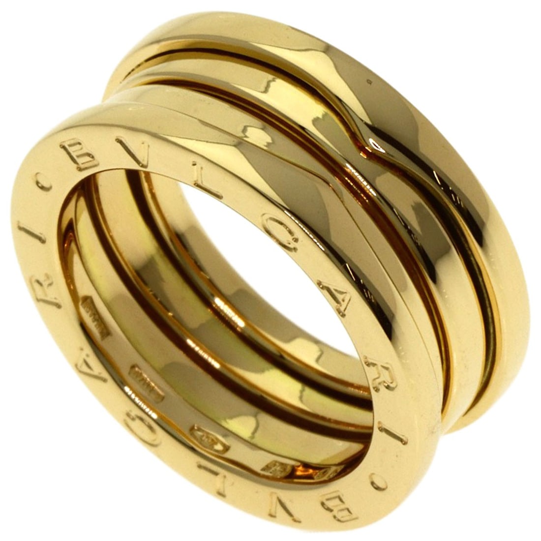 BVLGARI B.zero1 2 band #50 Ring K18 Yellow Gold (1 of 7)