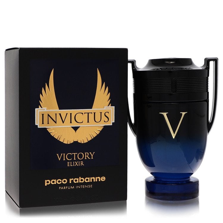 Paco Rabanne Parfum Intense Victory Elixir Cologne Spray: Paco Rabanne Parfum Intense Victory Elixir Cologne Spray Experience the bold and seductive scent of Paco Rabanne Parfum Intense Victory Elixir Cologne Spray, a 500g parfum intense spray designed for m