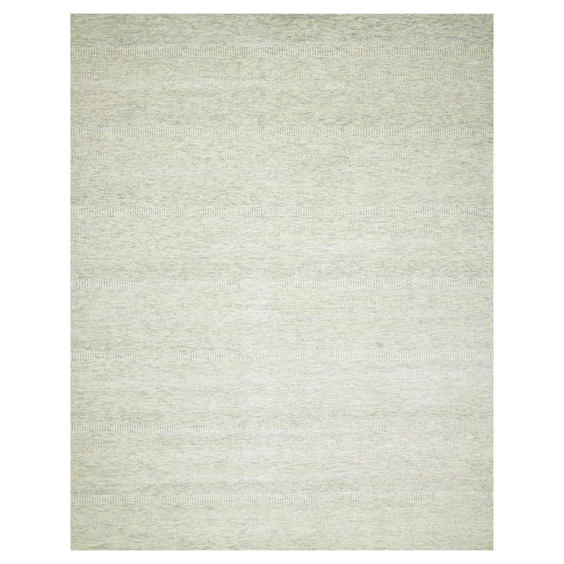 10'1"x14' Shoreline Gray Grass Design Hand Knotted 100% Wool Oriental Rug (1 of 12)