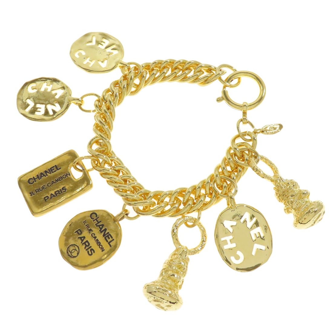 Chanel Metal Logo Bracelet (1 of 8)
