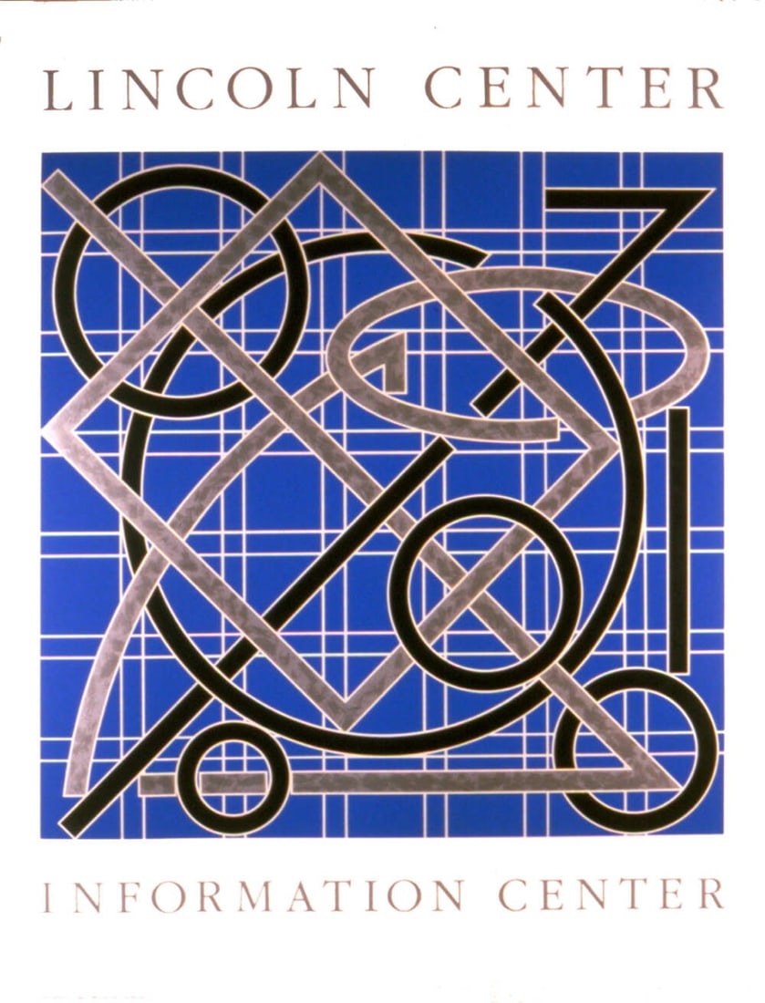 VALERIE JAUDON Lincoln Center Information Center 46" x 35" Serigraph 1986 Oversi (1 of 1)