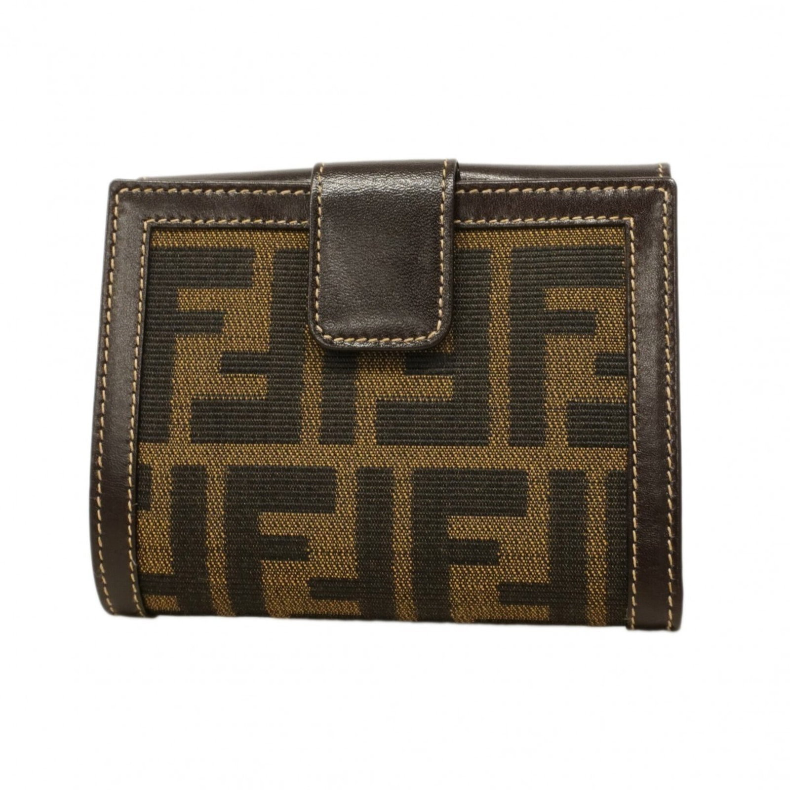 Fendi nylon canvas bi-fold wallet: Fendi nylon canvas bi-fold wallet A stylish and versatile Fendi bi-fold wallet, crafted from durable nylon canvas in rich dark brown hues. With its sleek design and compact size, this wallet is