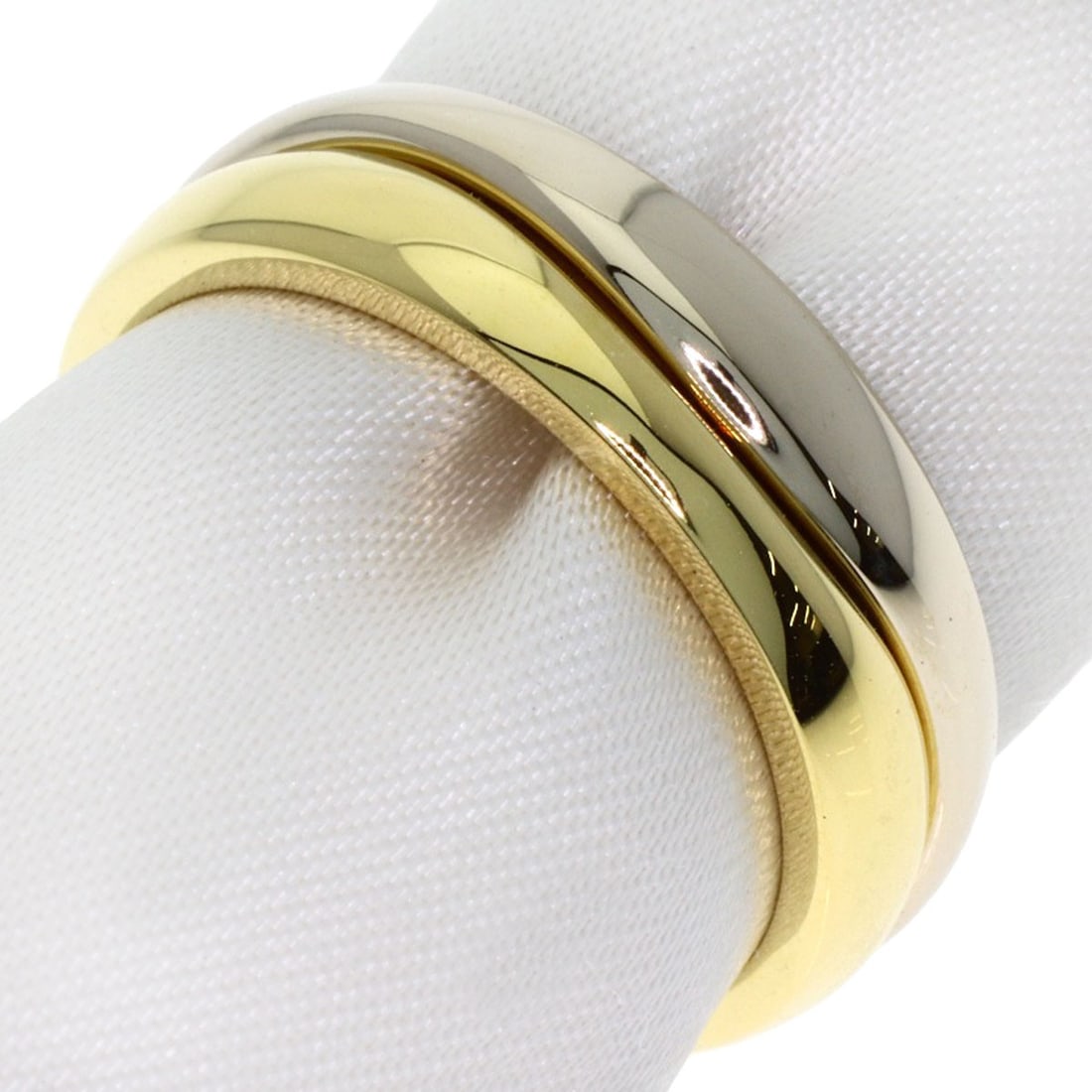 CARTIER Love milling # 52 Ring K18 Yellow Gold K18 White Gold (1 of 9)