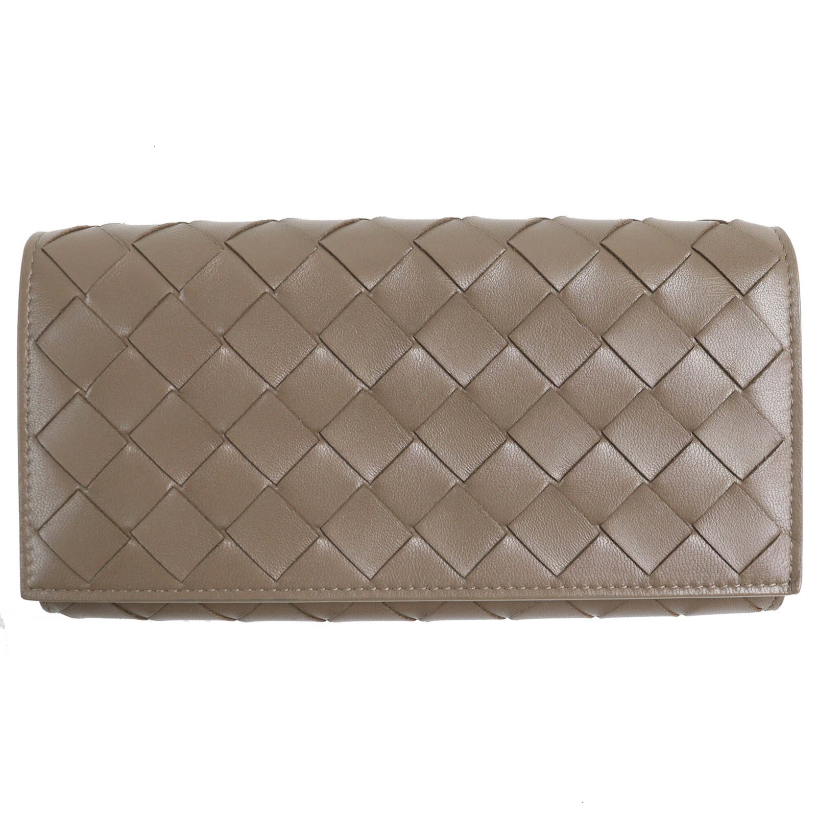 Bottega Veneta Long Wallet (Bi-Fold) Leather: Bottega Veneta Long Wallet (Bi-Fold) Leather A timeless Bottega Veneta bi-fold wallet in rich brown leather, perfect for everyday carry. With its classic design and premium materials, this long