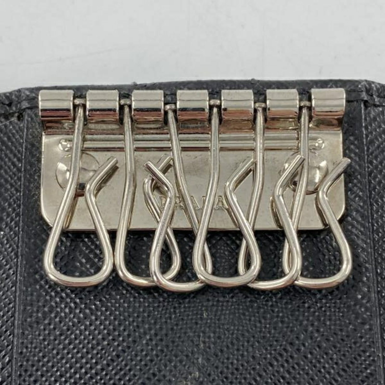 Prada Keycase Saffiano Triangle - 7