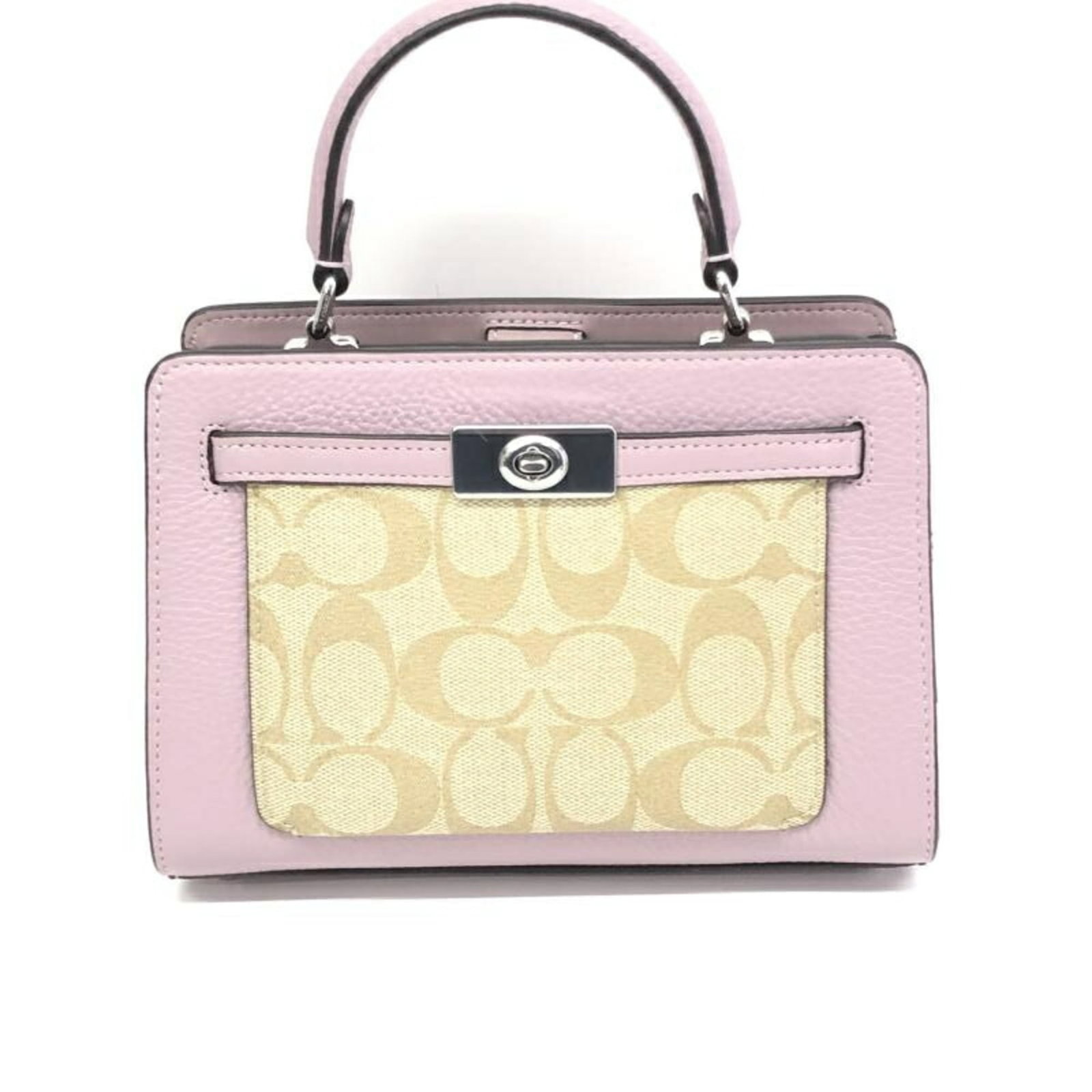 Coach Shoulder Bag: Coach Shoulder Bag A stylish and versatile Coach shoulder bag in a vibrant pink hue, perfect for adding a pop of color to any outfit. With its classic design and spacious interior, this bag is ideal