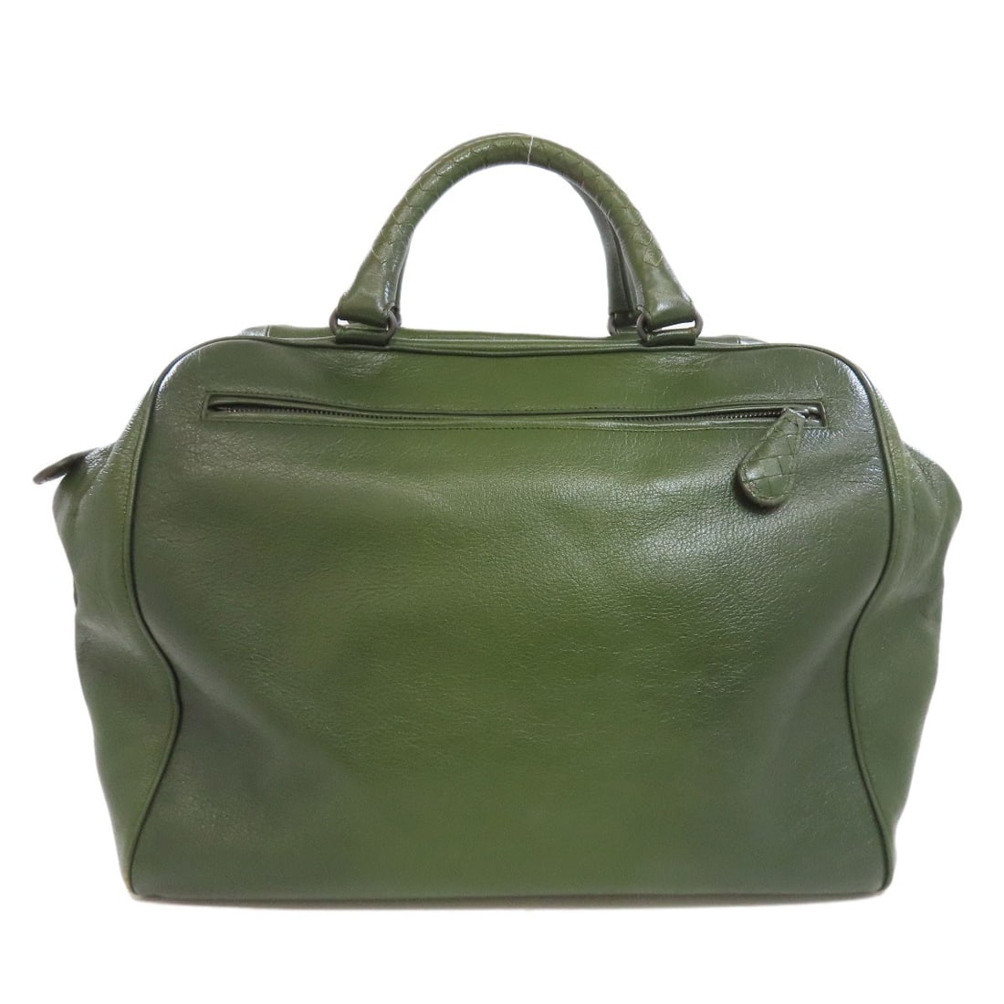 Leather tote bag from Bottega Veneta with logo.: Leather tote bag from Bottega Veneta with logo. Elevate your everyday with the iconic Bottega Veneta tote, crafted from rich green leather and adorned with the signature logo. This timeless Italian