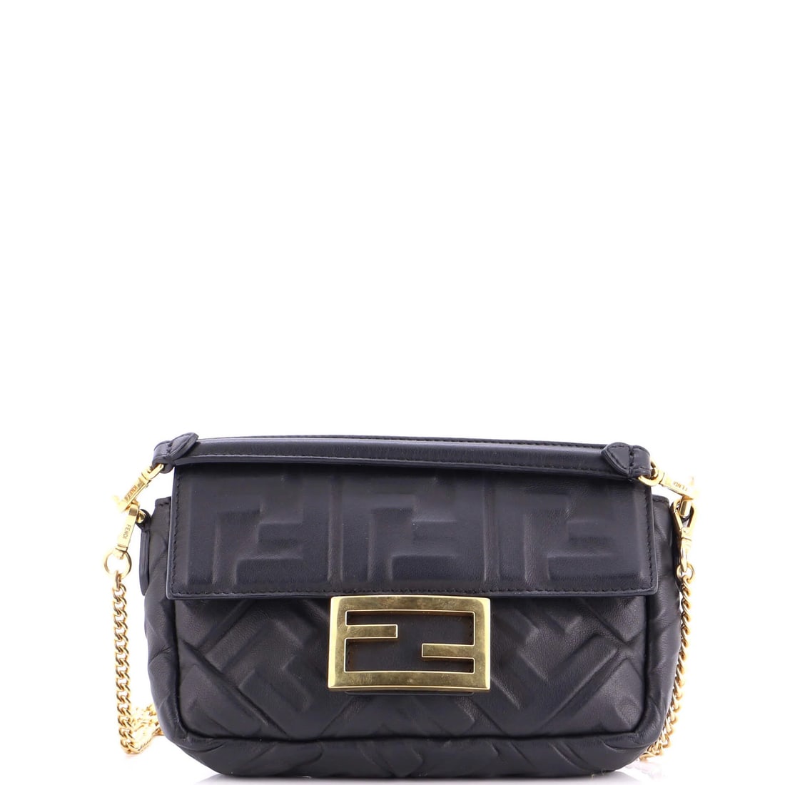 Fendi Baguette NM Bag Zucca Embossed Leather Mini (1 of 5)
