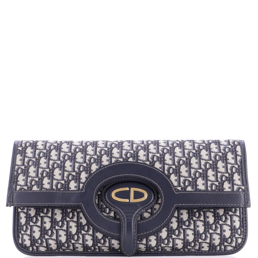 Christian Dior Fold Over Clutch Oblique Canvas (1 of 8)