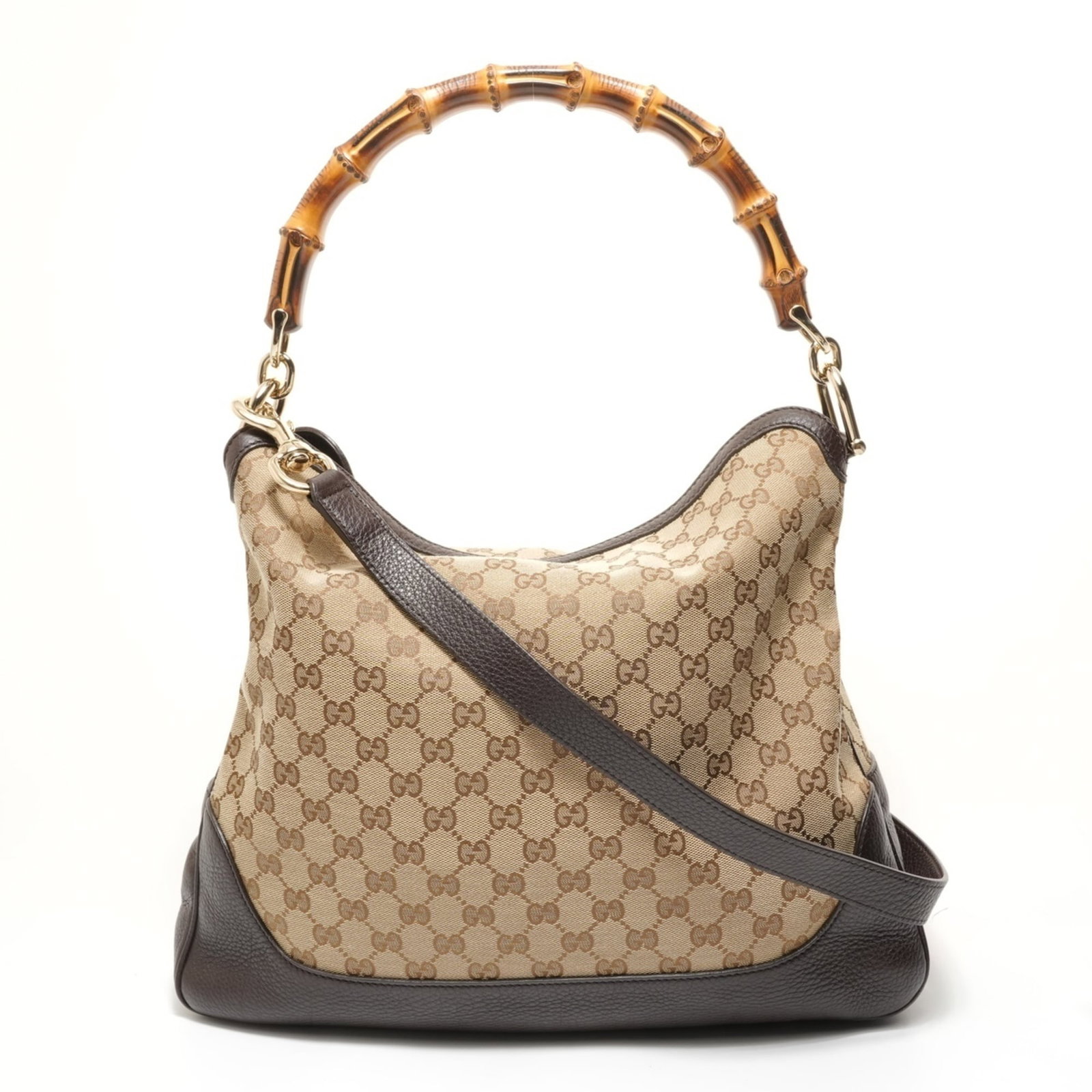 Gucci canvas shoulder bag: Gucci canvas shoulder bag A pre-loved Gucci canvas shoulder bag in beautiful beige, featuring a spacious interior and adjustable straps for a comfortable fit. With its iconic GG canvas design and clas