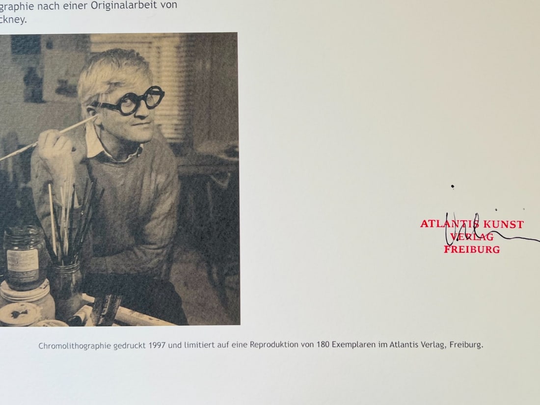 Rare David Hockney Lithograph Numbered - 12