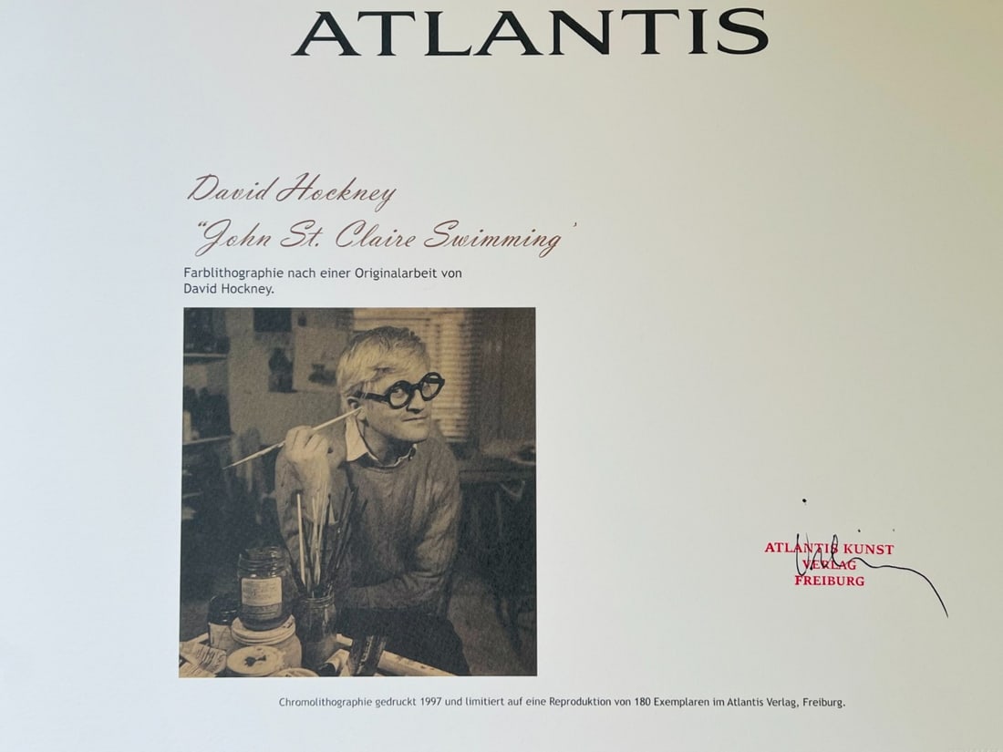 Rare David Hockney Lithograph Numbered - 9