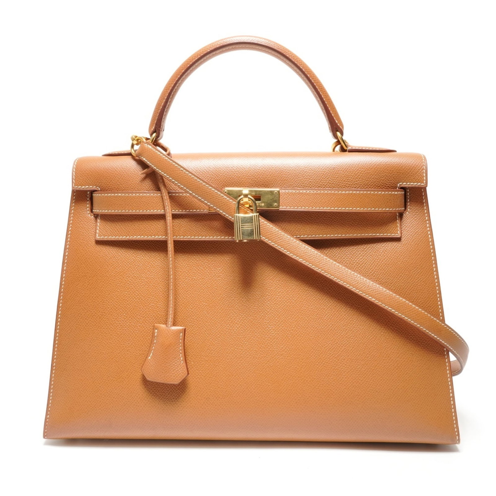 Hermes Courchevel Leather Handbag (1 of 14)