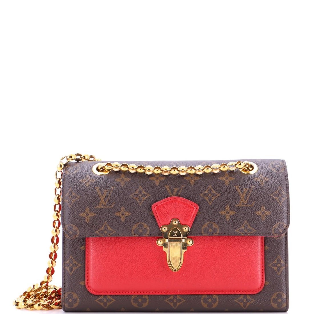 Louis Vuitton is a Victoire Handbag with Monogram Canvas and Leather.: Louis Vuitton is a Victoire Handbag with Monogram Canvas and Leather. The iconic Louis Vuitton Victoire Handbag is a stylish and luxurious accessory that exudes sophistication with its signature