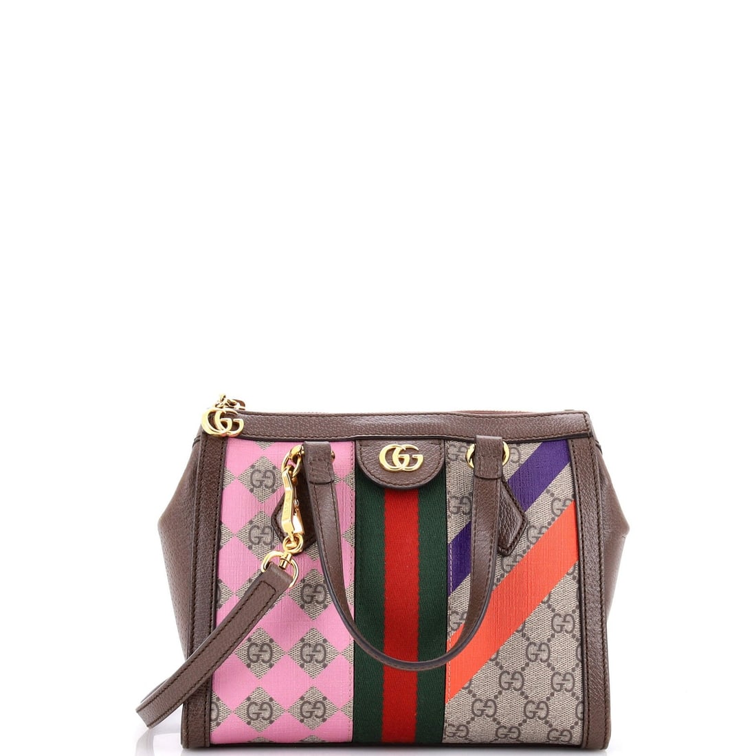 Gucci Small Geometric GG Coated Canvas Top Handle Tote (1 of 7)