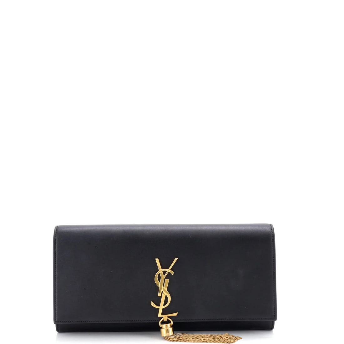 Saint Laurent Classic Monogram Leather Long Tassel Clutch (1 of 6)