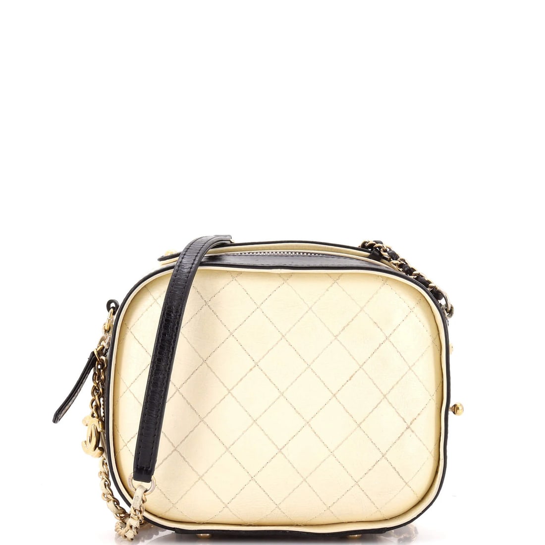 Chanel Vanity Case Bag Quilted Crumpled Calfskin Small (1 of 8)