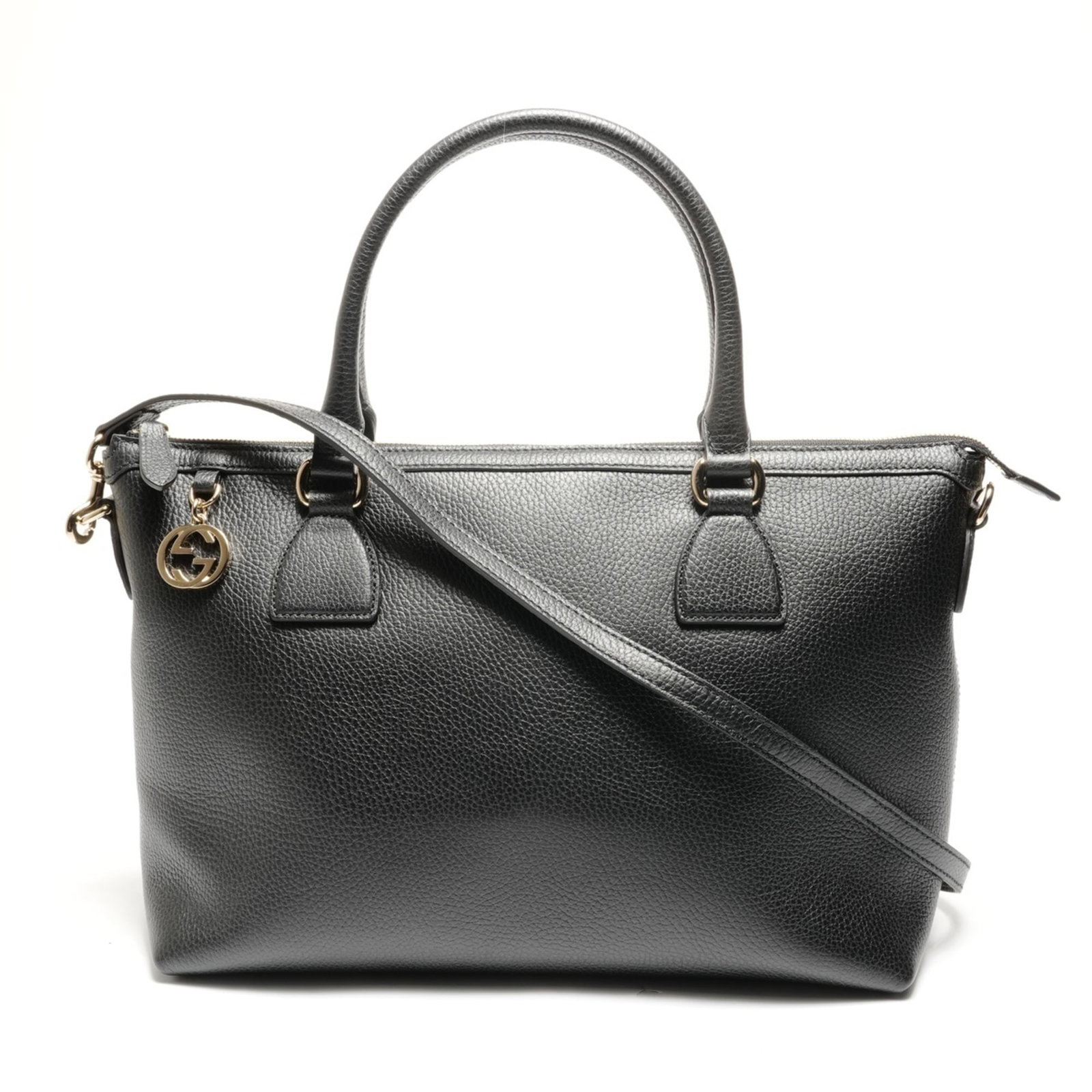 Gucci Tote Bag Leather: Gucci Tote Bag Leather Experience the timeless elegance of Gucci with this stunning black leather tote bag, boasting classic design and premium quality. With its spacious interior, adjustable strap, a