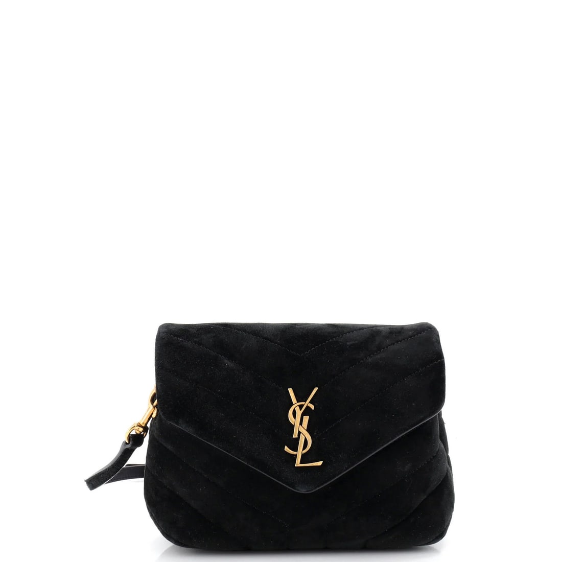Suede toy bag Matelasse chevron shoulder from Saint Laurent (1 of 6)