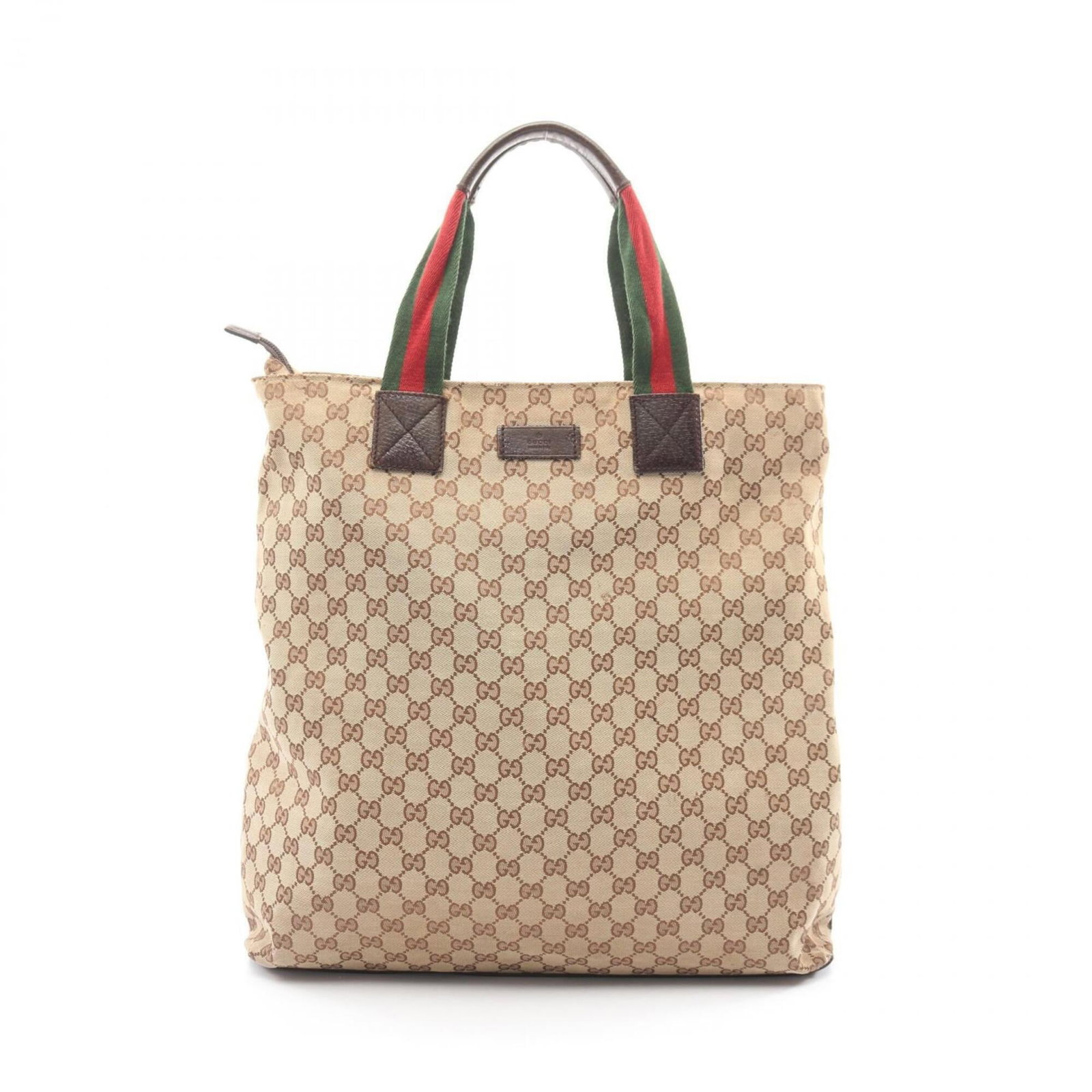 Gucci Leather Canvas Tote Bag: Gucci Leather Canvas Tote Bag Experience the timeless elegance of Gucci with this stunning canvas and leather tote bag, boasting a chic beige and multi-color design that adds a pop of personality to