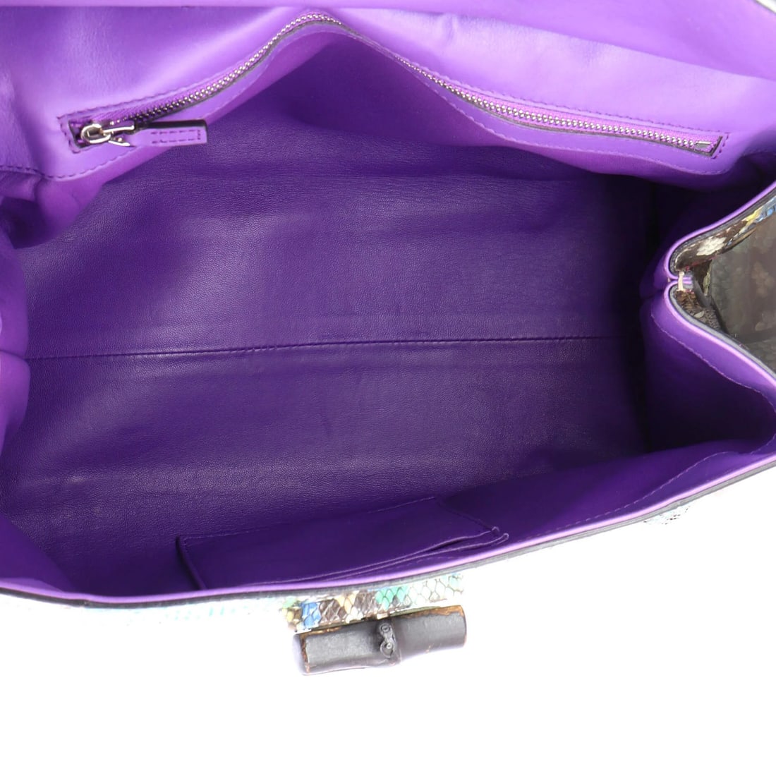 Gucci Bamboo Daily Top Handle Bag Python Medium - 5