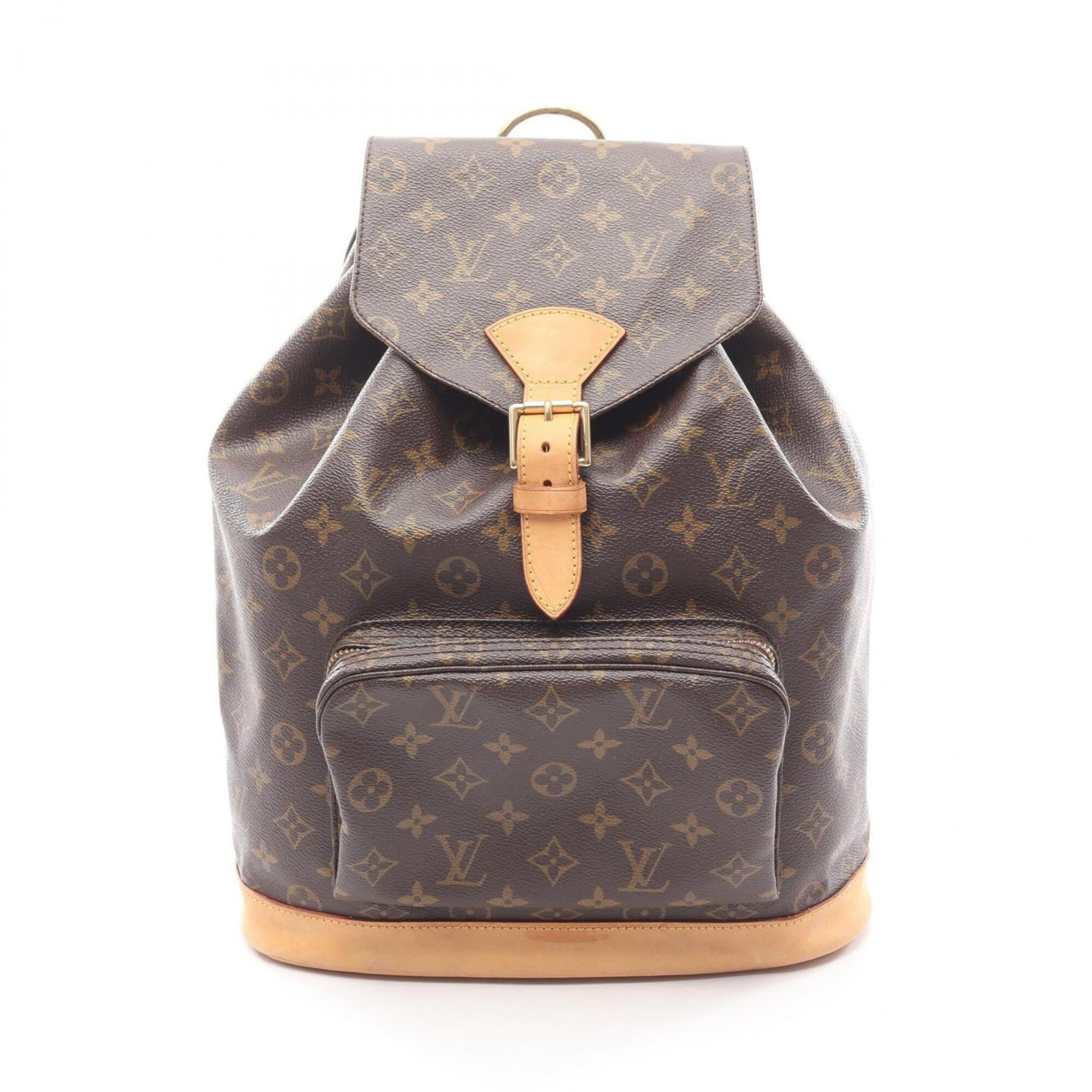 Louis Vuitton Leather Coated Canvas Backpack: Louis Vuitton Leather Coated Canvas Backpack Elevate your daily essentials with the iconic Louis Vuitton Leather Coated Canvas Backpack, boasting a timeless brown hue and durable coated canvas