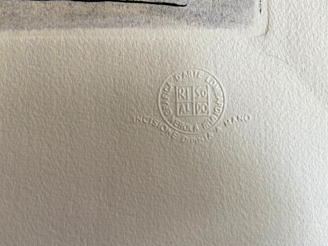 Aldo Riso "Scilla" 60x80 -Painted Etching - Authenticated - 8