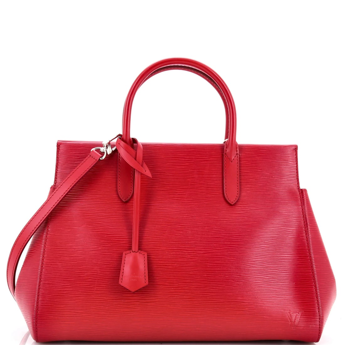 Louis Vuitton Marly MM Epi Leather Handbag: Louis Vuitton Marly MM Epi Leather Handbag The Louis Vuitton Marly MM Epi Leather Handbag is a stunning pink satchel that exudes classic luxury and sophistication. With its iconic Epi leather