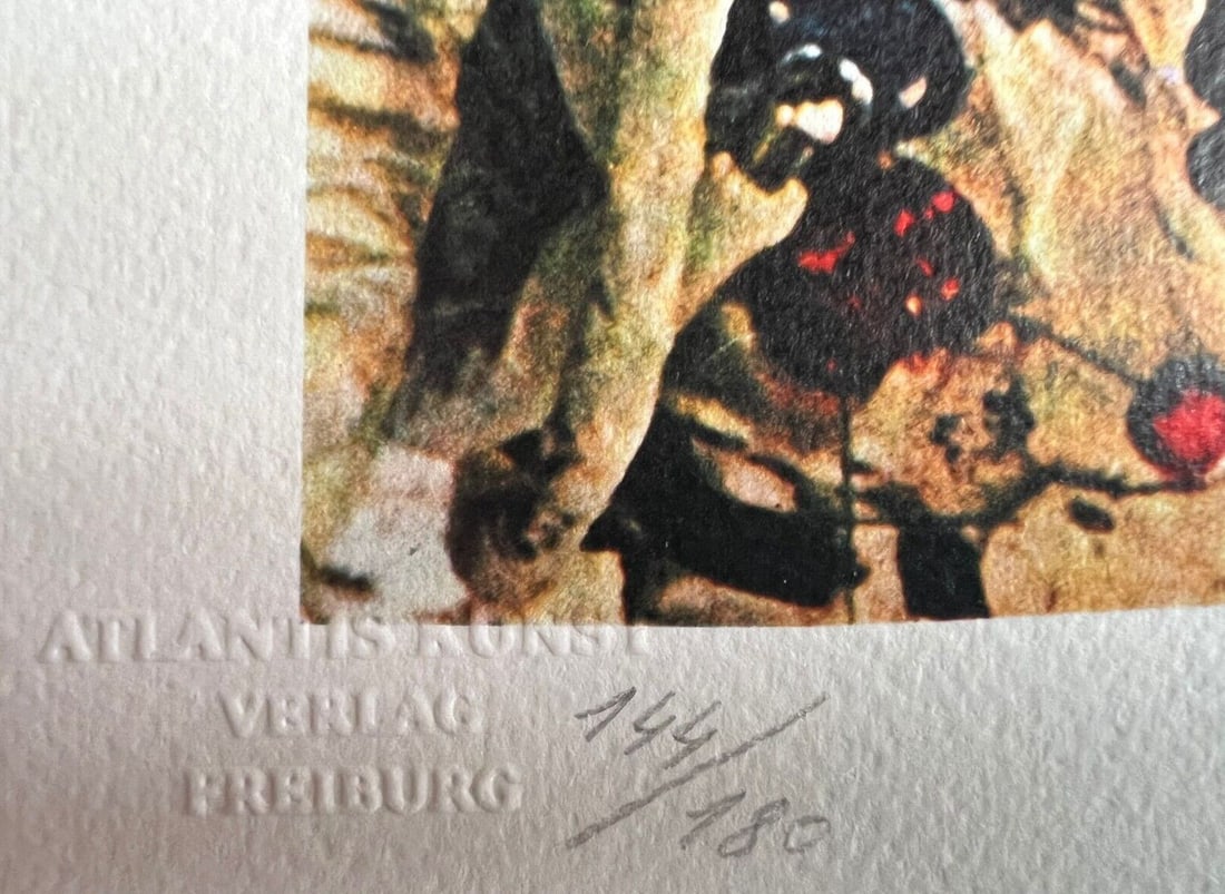 Robert Rauschenberg Lithograph is Numbered 180 - 11