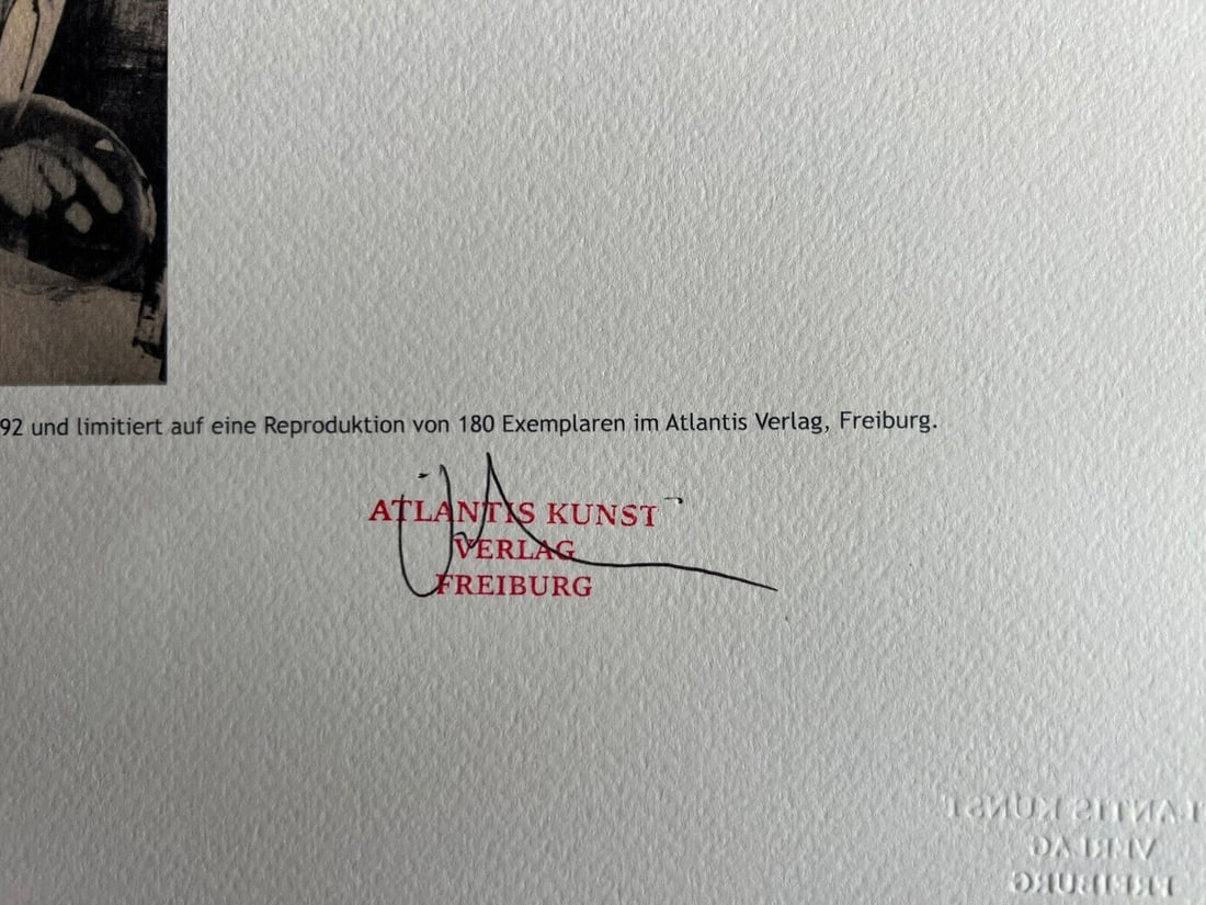 Robert Rauschenberg Lithograph is Numbered 180 - 16