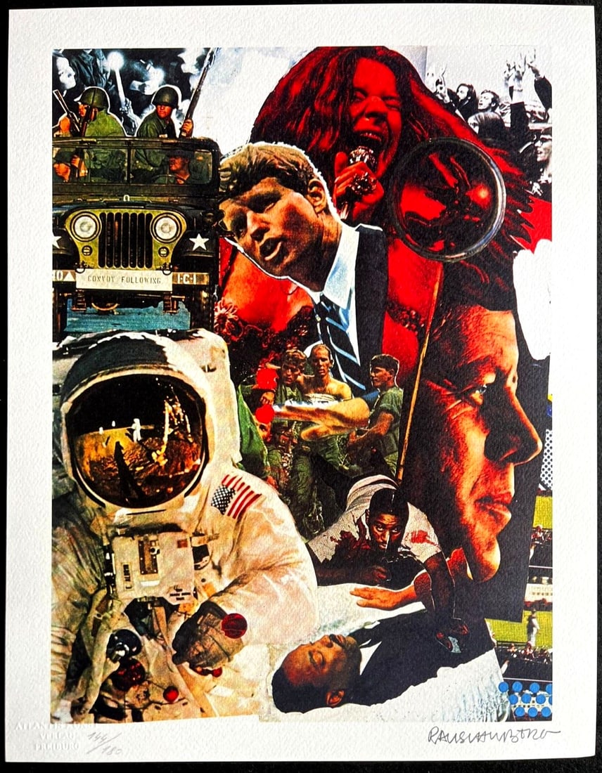 Robert Rauschenberg Lithograph is Numbered 180 - 2